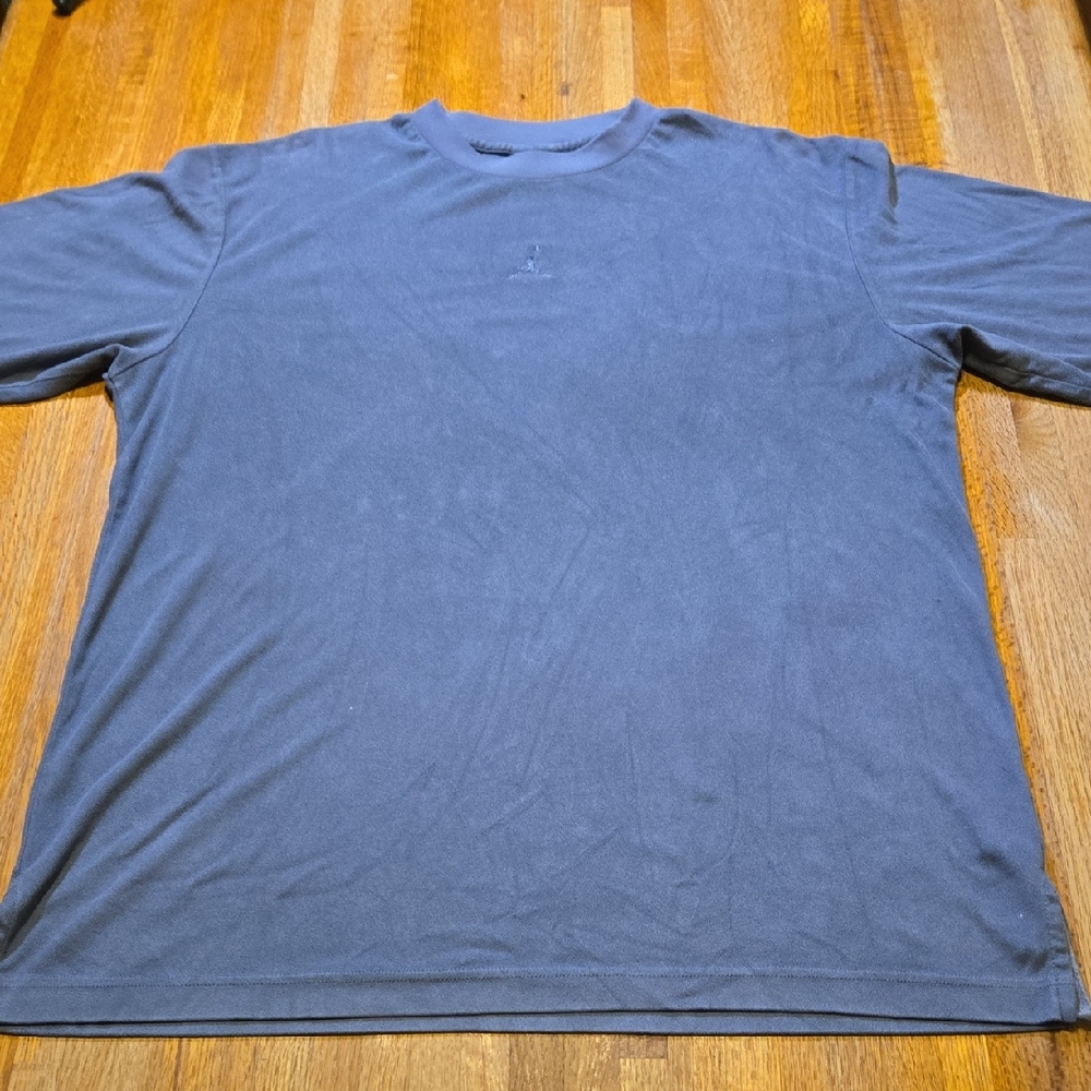Nike Air Jordan 20th Anniversary Men Gray Large Short Sleeve Textured Shirt